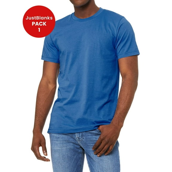 JustBlanks Jersey Short Sleeve Tee Shoulder to Shoulder Taping Side Seams