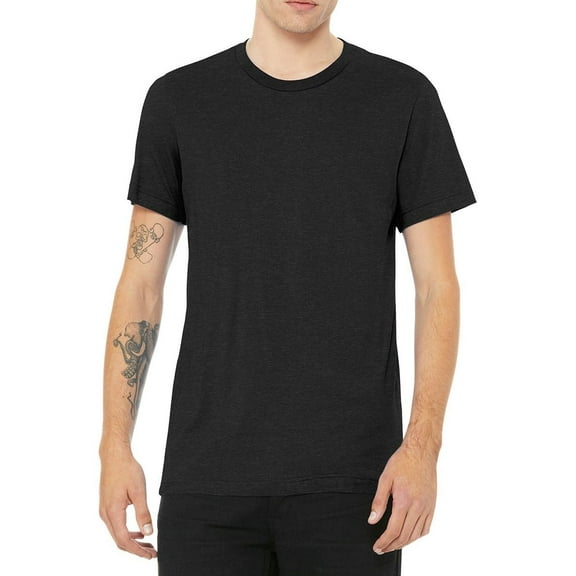 JustBlanks Jersey Tee Coverstitched Collar Sleeves Shoulder to Shoulder Taping
