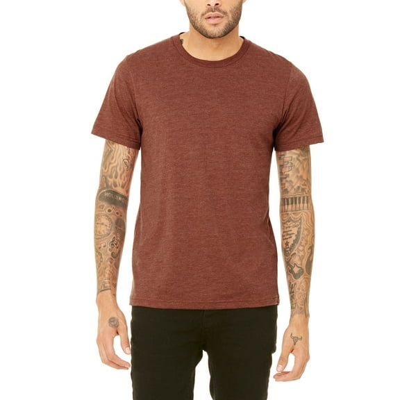JustBlanks Jersey Tee Coverstitched Collar Sleeves Shoulder to Shoulder Taping