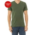 thumbnail image 1 of JustBlanks Jersey V Neck Tee Shoulder to Shoulder Taping Pre Shrunk, 1 of 1