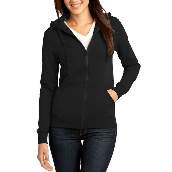 JustBlanks Full Zip Hooded Fleece Jacket for Juniors Stylish Lightweight