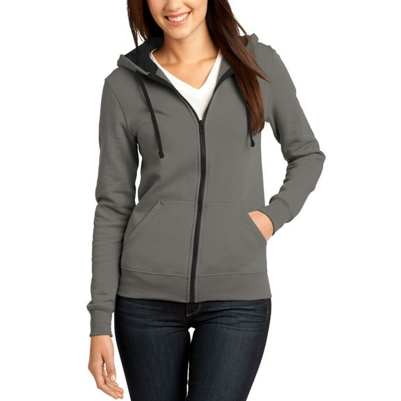 JustBlanks Full Zip Hooded Fleece Jacket for Juniors Stylish Lightweight