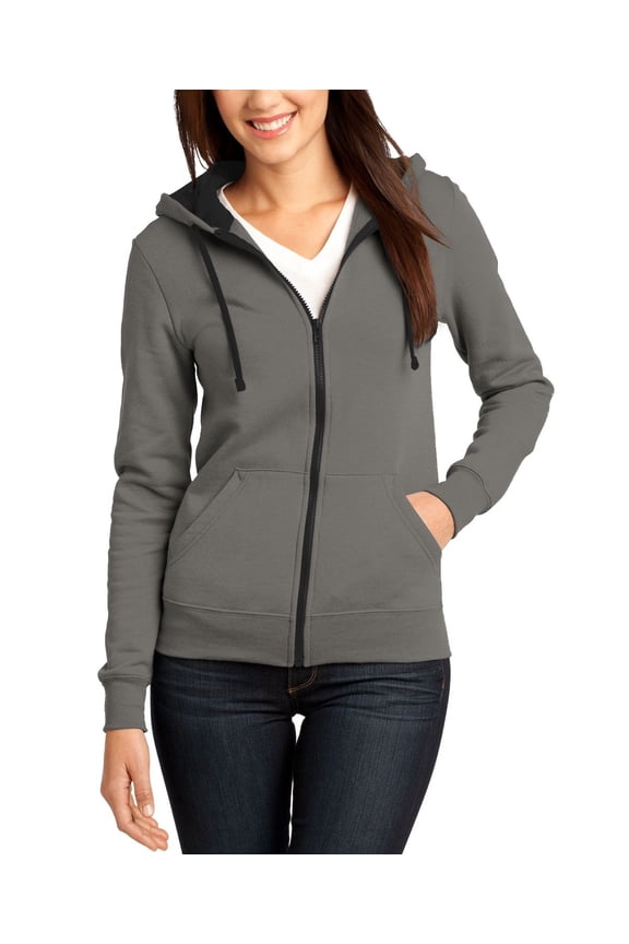 Full Zip Hooded Fleece Jacket for Juniors Stylish Lightweight