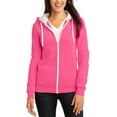 thumbnail image 1 of JustBlanks Full Zip Hooded Fleece Jacket for Juniors Stylish Lightweight, 1 of 1