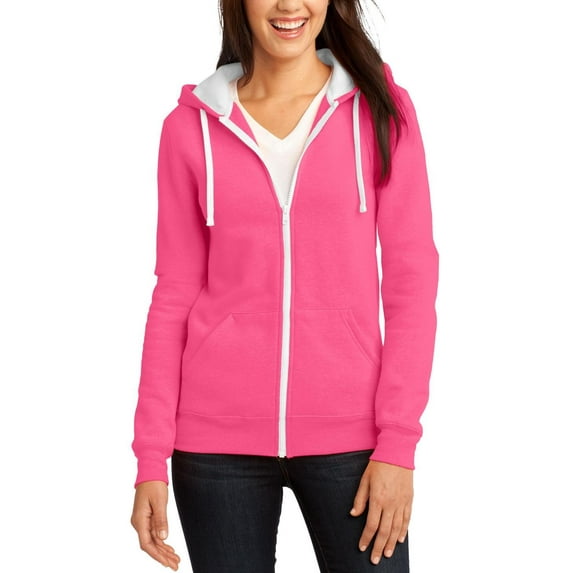 JustBlanks Full Zip Hooded Fleece Jacket for Juniors Stylish Lightweight