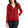 thumbnail image 1 of JustBlanks Full Zip Hooded Fleece Jacket for Juniors Stylish Lightweight, 1 of 1