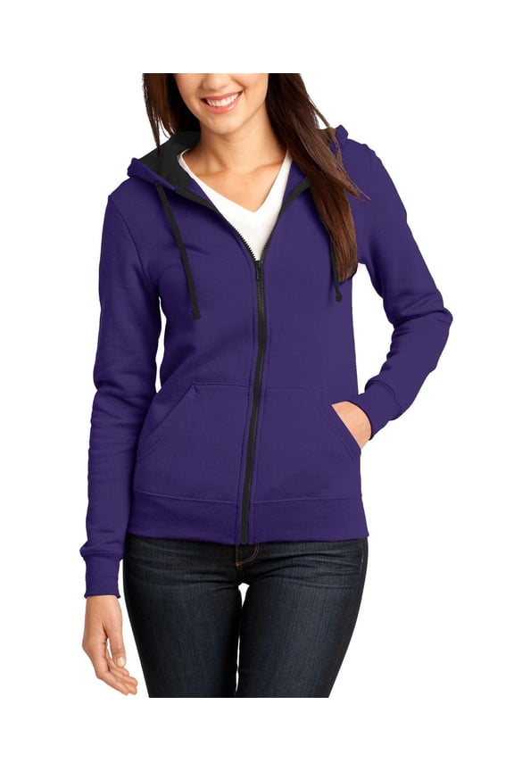 Full Zip Hooded Fleece Jacket for Juniors Stylish Lightweight
