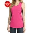 thumbnail image 1 of JustBlanks Womens Slim Fit V Neck Festival Tank with Curved Hem, 1 of 1
