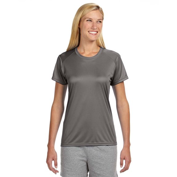 JustBlanks Women Short Sleeve Gyming T Shirt Lightweight Cooling Performance Crew Neck