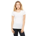 thumbnail image 1 of JustBlanks LADIES' TRIBLEND SHORT SLEEVE T SHIRT, WHITE FLECK TRB, M, 1 of 1