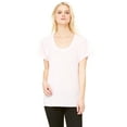 thumbnail image 1 of JustBlanks Ladies Flowy Raglan T Shirt Drapey Fit Raglan Sleeves Sideseamed, Soft Pink, XL, 1 of 1