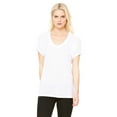thumbnail image 1 of JustBlanks Ladies Flowy Raglan T Shirt Drapey Fit Raglan Sleeves Sideseamed, White, 2XL, 1 of 1