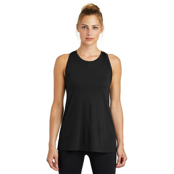 JustBlanks Women Tri Blend Racerback Wicking Tank with PosiCharge Tech