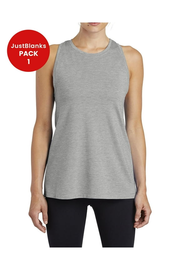 Women Tri Blend Racerback Wicking Tank with PosiCharge Tech