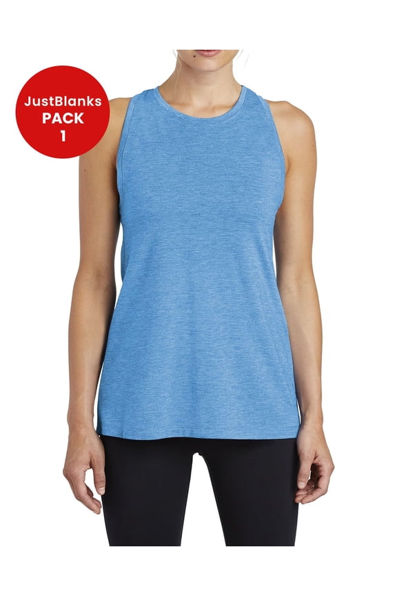 Women Tri Blend Racerback Wicking Tank with PosiCharge Tech