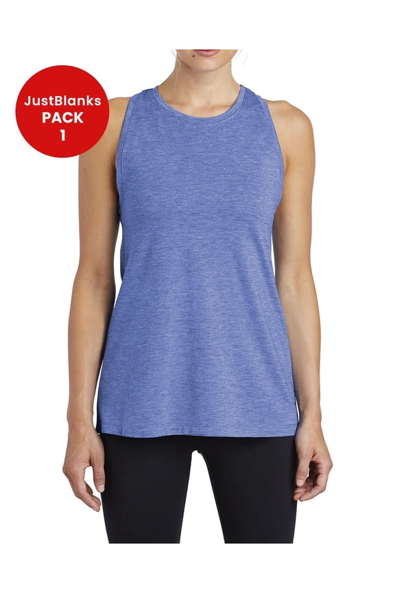 Women Tri Blend Racerback Wicking Tank with PosiCharge Tech
