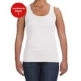 thumbnail image 1 of JustBlanks Ladies Ring Spun Cotton Tank Top 30 singles Bound-on rib trim neck and armhole, 1 of 3