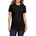 thumbnail image 1 of JustBlanks Ladies Softstyle CVC Cotton Polyester Semi Fitted Crew Neck Short Sleeve T Shirt, 1 of 1