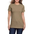 thumbnail image 1 of JustBlanks Ladies Softstyle CVC Cotton Polyester Semi Fitted Crew Neck Short Sleeve T Shirt, 1 of 1