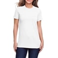 thumbnail image 1 of JustBlanks Ladies Softstyle CVC Cotton Polyester Semi Fitted Crew Neck Short Sleeve T Shirt, 1 of 1