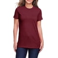 thumbnail image 1 of JustBlanks Ladies Softstyle CVC Cotton Polyester Semi Fitted Crew Neck Short Sleeve T Shirt, 1 of 1