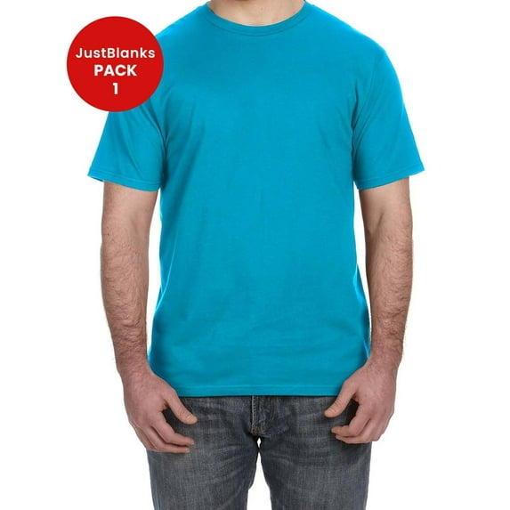 JustBlanks Lightweight Fashion Short Sleeve T Shirt Shoulder to Shoulder Taping
