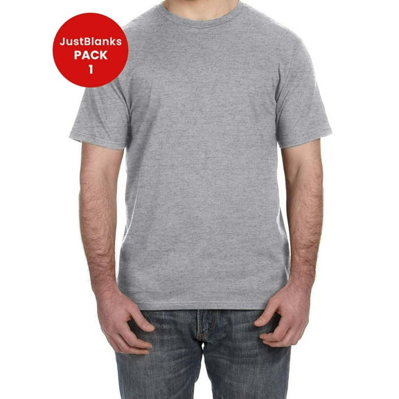 JustBlanks Lightweight Fashion Short Sleeve T Shirt Shoulder to Shoulder Taping