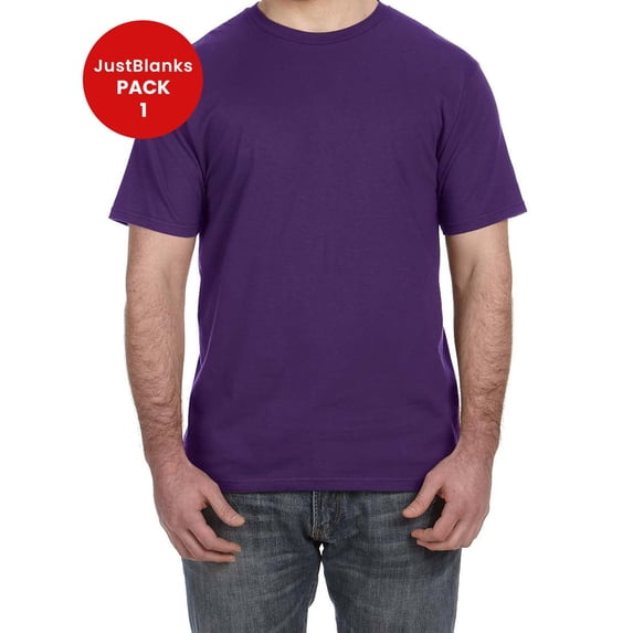 JustBlanks Lightweight Fashion Short Sleeve T Shirt Shoulder to Shoulder Taping