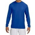 thumbnail image 1 of JustBlanks Long Sleeve Cooling Performance Crew Shirt, Royal, 3XL, 1 of 1