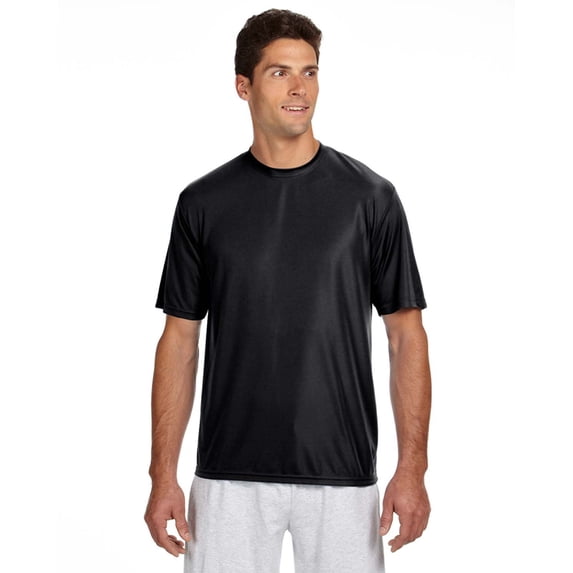 JustBlanks MENS COOLING PERFORMANCE T SHIRT, BLACK, 4XL