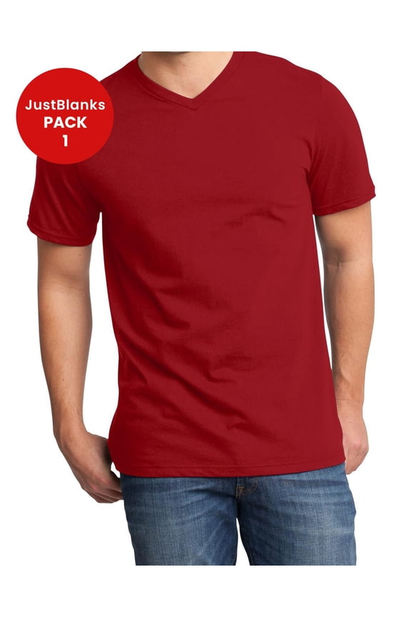 Men Women Slim Fit V Neck Breathable Cotton Durable Shoulder Taping T-Shirt