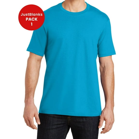 JustBlanks Mens Soft Durable Weight Crew Tee Lightweight Cotton Shirt for Everyday Wear