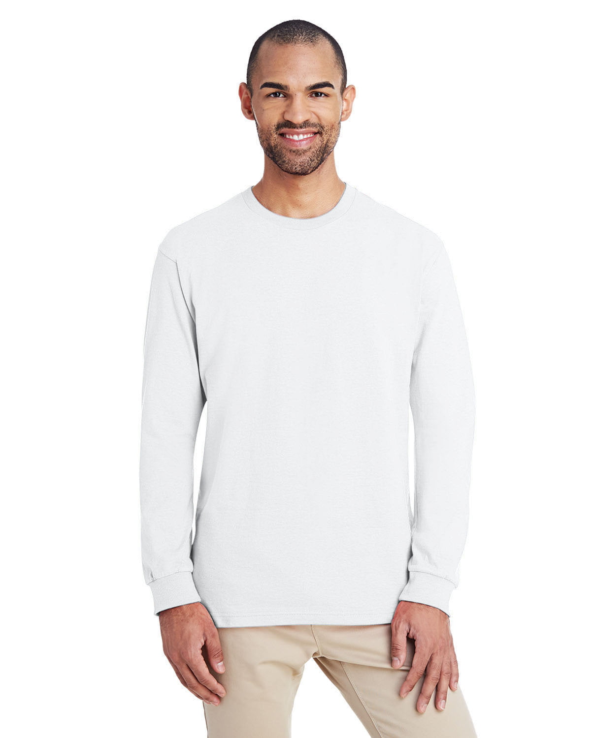 JustBlanks Men's Hammer Long Sleeve Tee Shirt 100% Combed Cotton T