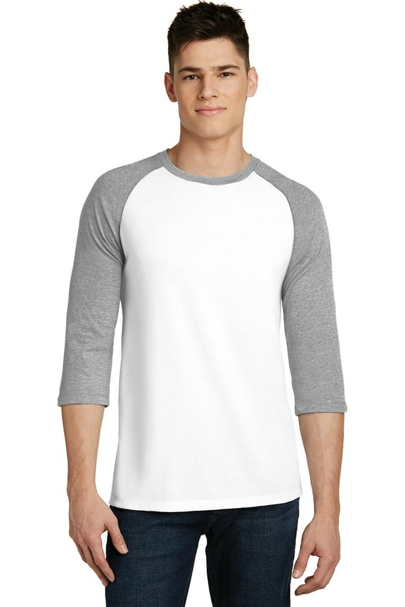 Very Important Tee 3/4 Sleeve Raglan Slightly slimmer body Back neck tape Straight hem