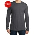 thumbnail image 1 of JustBlanks Men's Long Sleeve Very Important Tee 4.3-ounce, 100% Combed Ring Spun Cotton Slightly Slimmer Body Crew Neck T-Shirt for Men - Heathered Charcoal - 4X-Large, 1 of 1