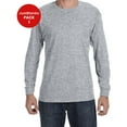 thumbnail image 1 of JustBlanks Dri Power 50 50 Cotton Poly Long Sleeve T Shirt Rib knit cuffs, 1 of 1
