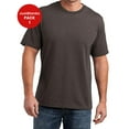 thumbnail image 1 of JustBlanks Mens Perfect Blend Crew Neck T Shirt Shoulder to shoulder taping 1x1 rib knit neck, 1 of 1