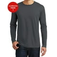 thumbnail image 1 of JustBlanks Mens Lightweight Long Sleeve Cotton Tee Comfortable Fit Durable Rib Knit Collar, 1 of 1