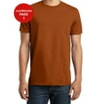 thumbnail image 1 of JustBlanks Men's Short Sleeve Concert Tee 4.5-ounce, 100% Soft Spun Cotton Slightly Slimmer Body Jersey Crew Neck Tee Shirt for Men - Burnt Orange - 4X-Large, 1 of 1