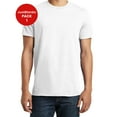 thumbnail image 1 of JustBlanks Men's Short Sleeve Concert Tee 4.5-ounce, 100% Soft Spun Cotton Slightly Slimmer Body Jersey Crew Neck Tee Shirt for Men - White - 4X-Large, 1 of 1