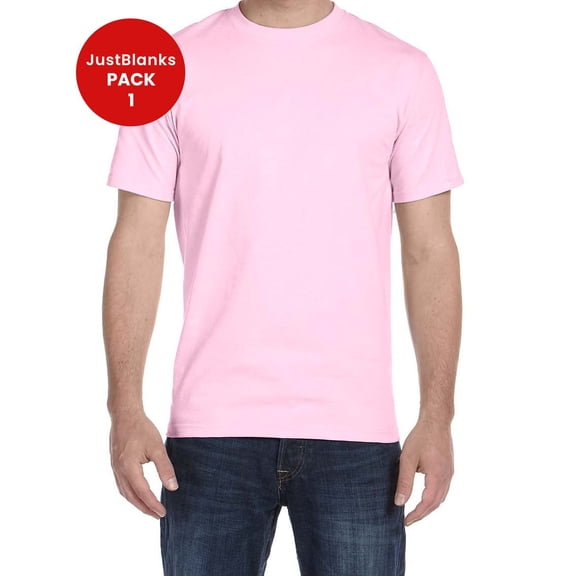 JustBlanks Dry Blend T Shirt Classic Fit Rib Collar Taped Neck