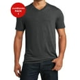 thumbnail image 1 of JustBlanks Men's Short Sleeve Perfect Tri T-Shirt Tee Look of Perfection Shoulder to Shoulder Taping Poly-Cotton V-Neck Tee for Men - Black Frost - 4X-Large, 1 of 1