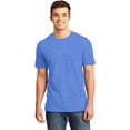 thumbnail image 1 of JustBlanks Men's Short Sleeve Very Important Tee 4.3-ounce, 100% Combed Ring Spun Cotton Slightly Slimmer Body Crew Neck T-Shirt for Men - Heathered Royal - Small, 1 of 1