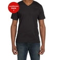 thumbnail image 1 of JustBlanks Lightweight V Neck T Shirt Semi Fitted Double Needle Stitched Sleeves Bottom Hem, 1 of 1