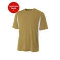 thumbnail image 1 of JustBlanks Mens Athletic T Shirt Short Sleeve Cooling Performance Color Blocked Crewneck, 1 of 1