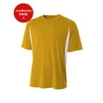 thumbnail image 1 of JustBlanks Mens Athletic T Shirt Short Sleeve Cooling Performance Color Blocked Crewneck, 1 of 1