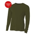 thumbnail image 1 of JustBlanks Mens Crew Neck T Shirt Long Sleeve Cooling Performance, 1 of 1