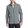 thumbnail image 1 of JustBlanks Mens Midweight Polyester Microfleece Full Zip Jacket with Long Sleeves Stand Collar, 1 of 1