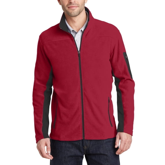 JustBlanks Mens Midweight Polyester Microfleece Full Zip Jacket with Long Sleeves Stand Collar