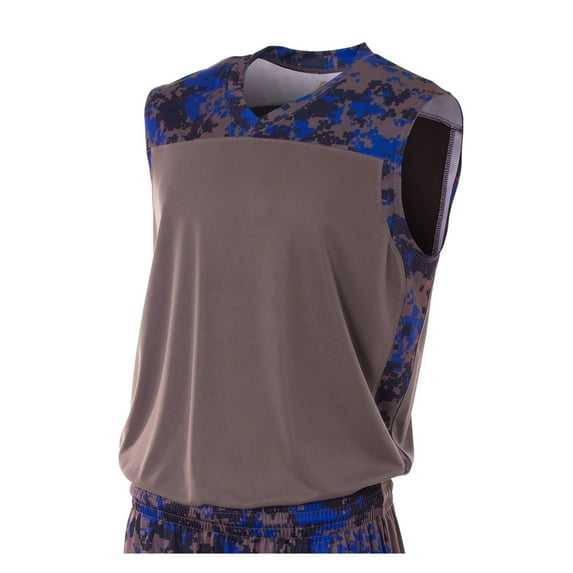 JustBlanks Mens Muscle Gym Workout Printed Camo Sleeveless T Shirts